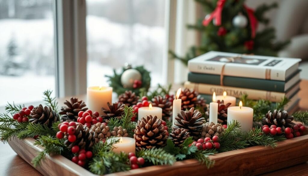 DIY Christmas tray decor
