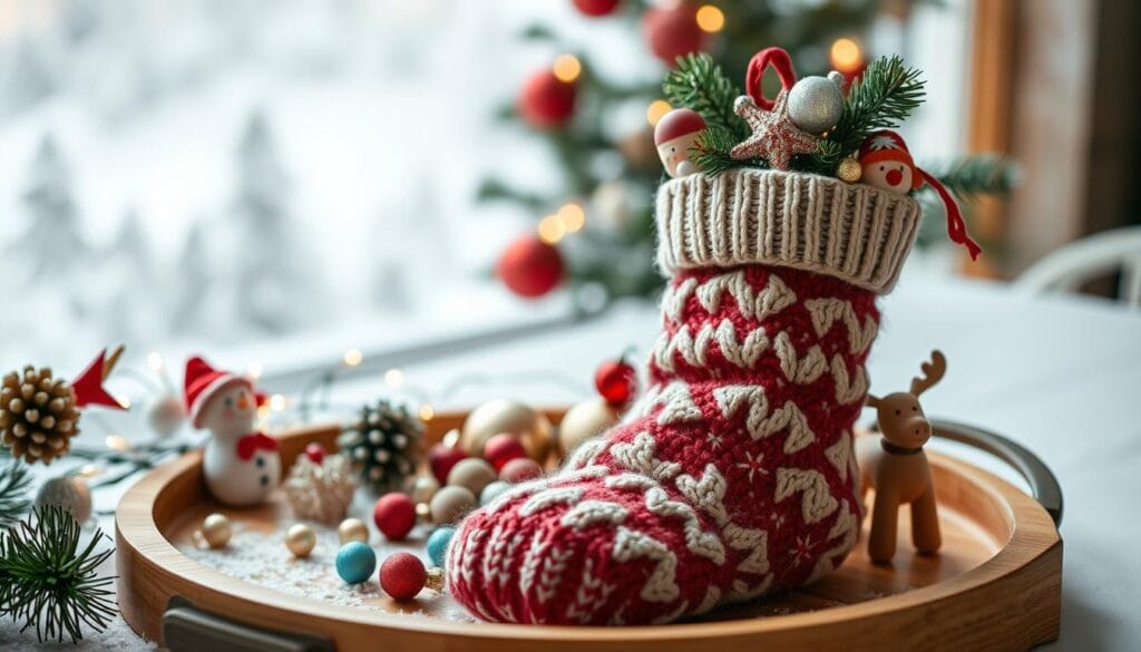 DIY Christmas tray decor
