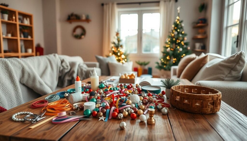 DIY Ornament-Making Station