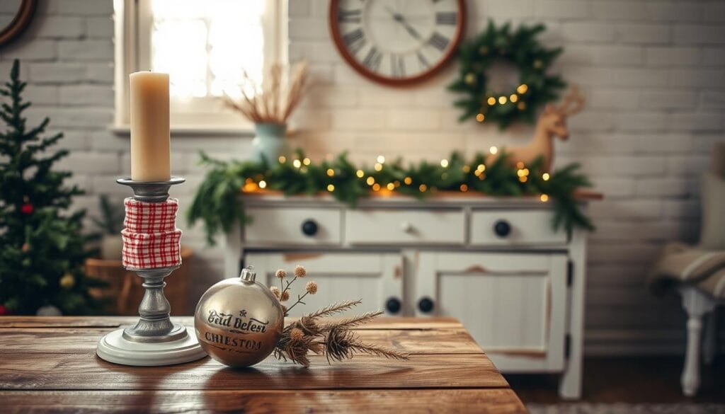 DIY Shabby Chic Christmas Decor