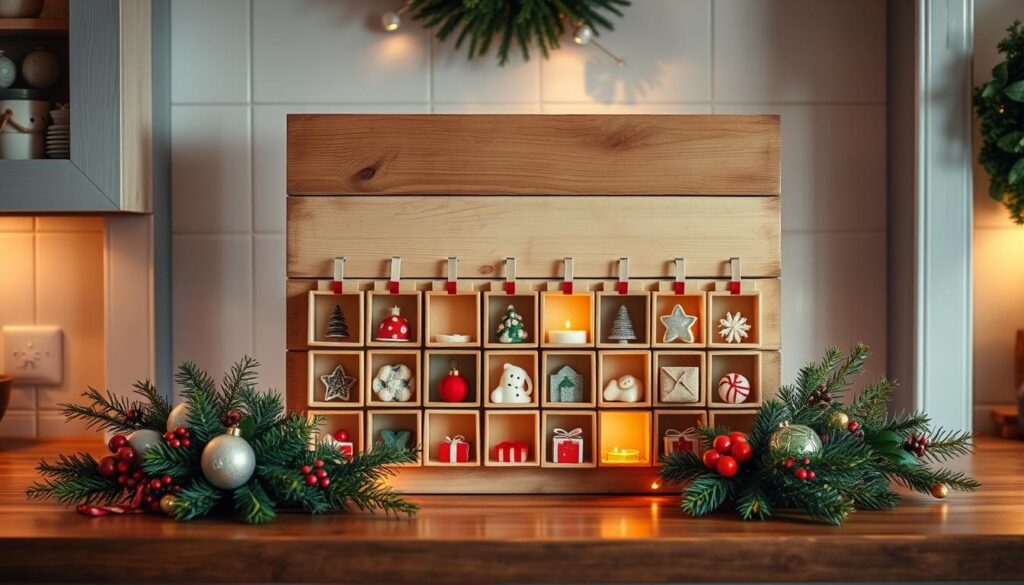 DIY advent calendar display