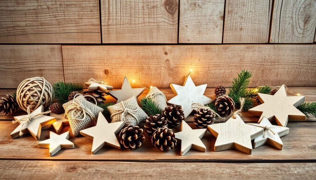 DIY farmhouse Christmas tree ornaments