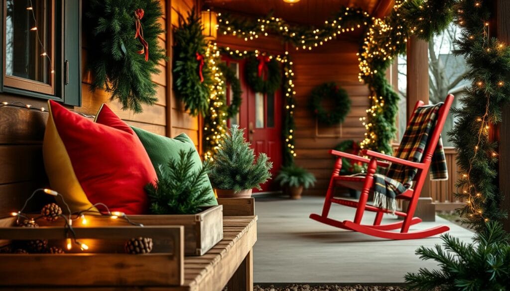 DIY front porch Christmas decorations