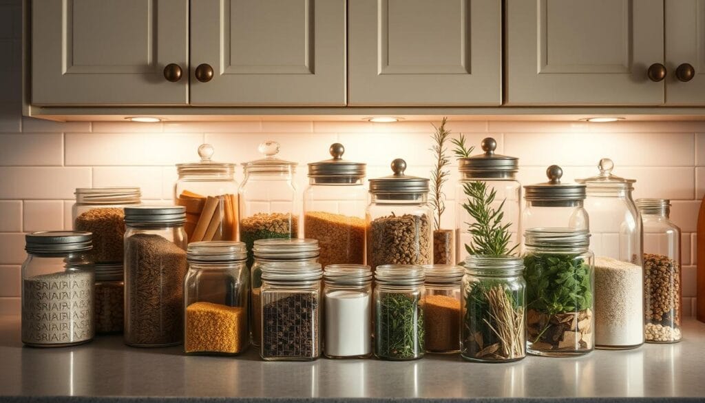 DIY glass canister decor
