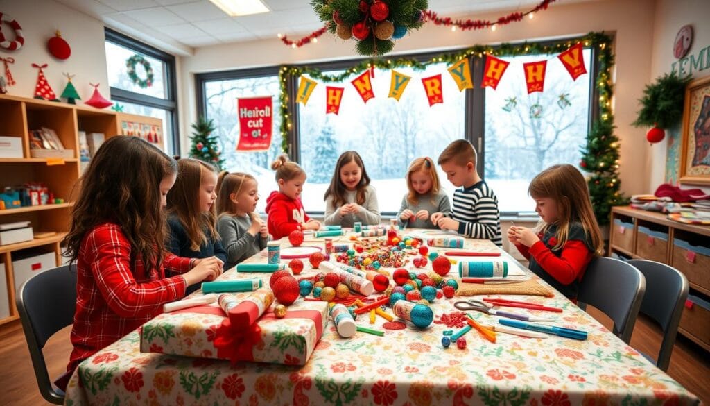 DIY school christmas decor