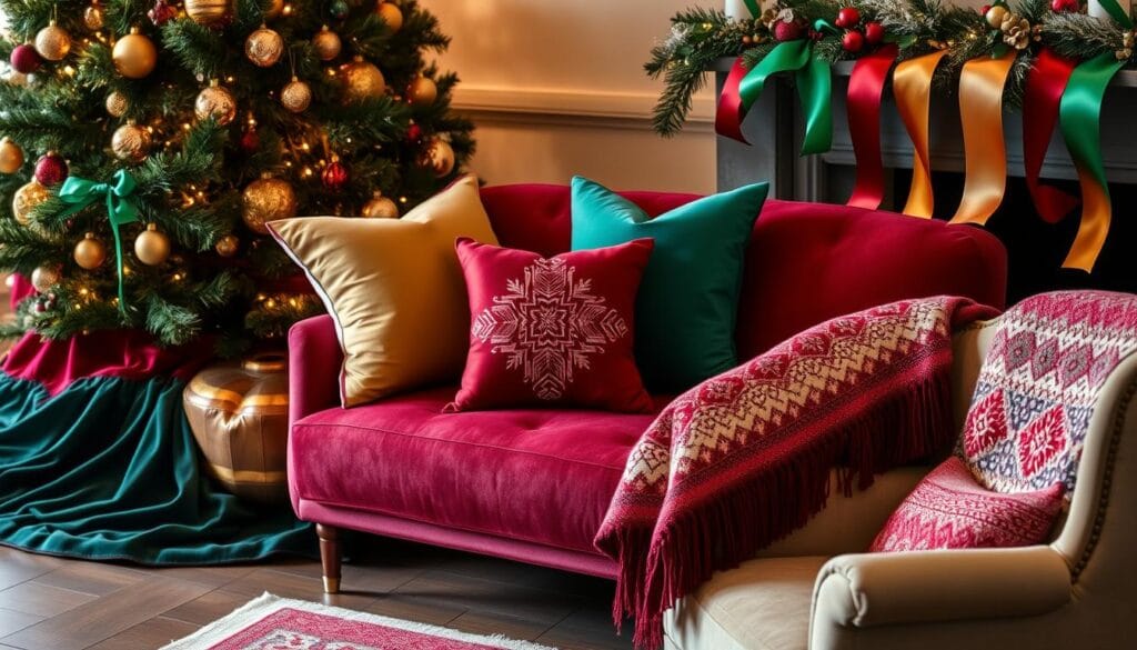 Luxurious Christmas Textiles