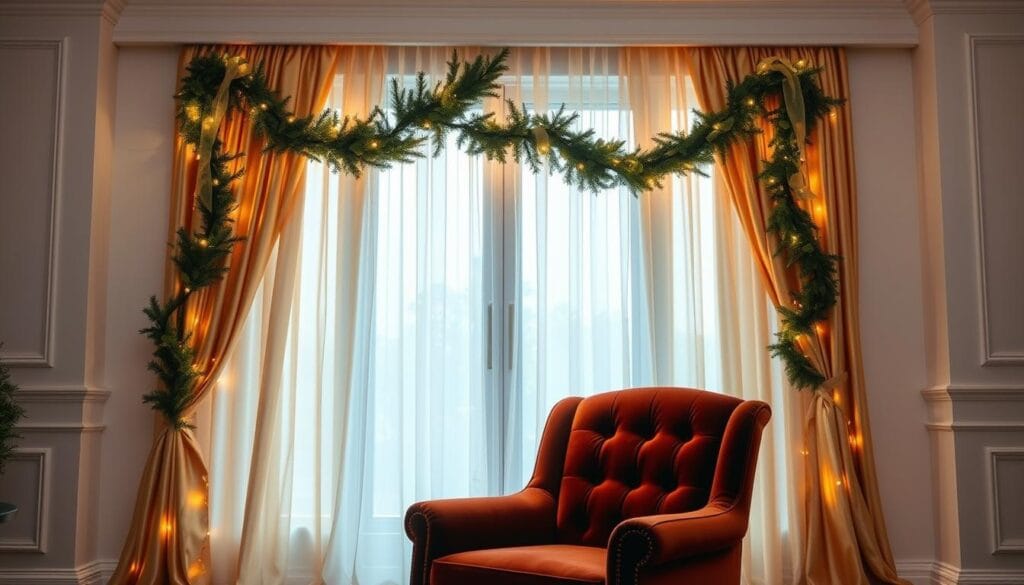 New Year curtain decor ideas