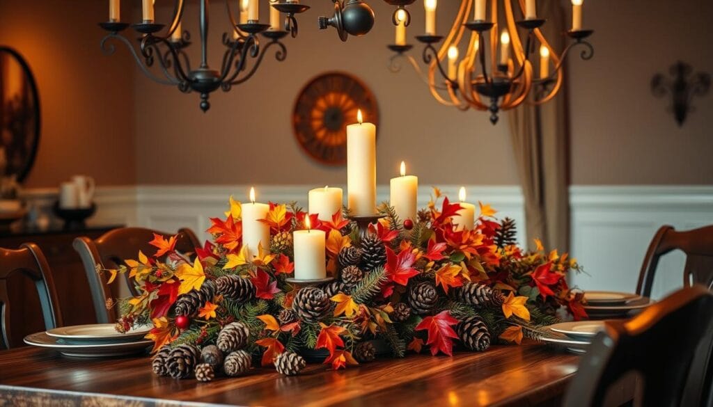 autumn dining table centerpiece