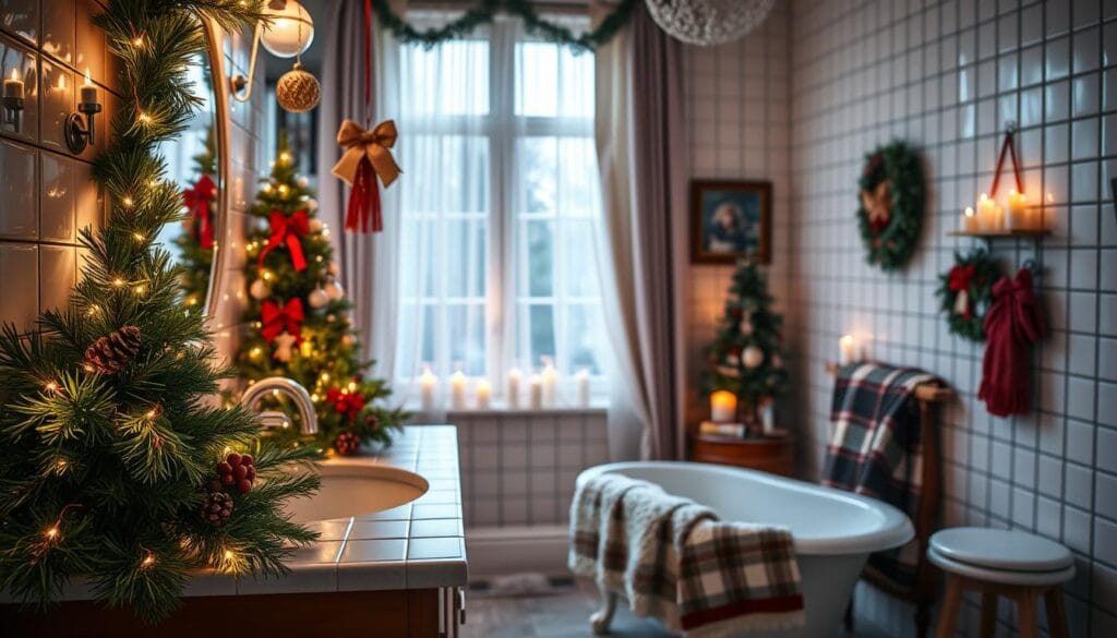 bathroom christmas decor ideas