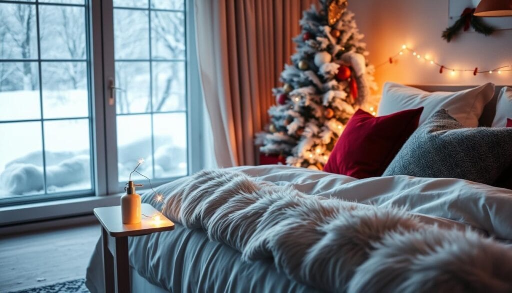 bedroom christmas decor ideas