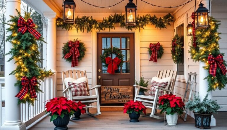 big front porch christmas decor ideas