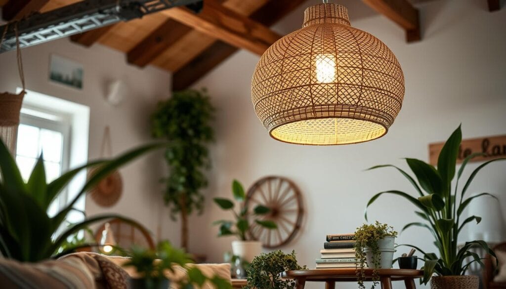 boho style lighting