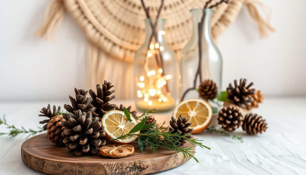 budget holiday decor with repurposed items