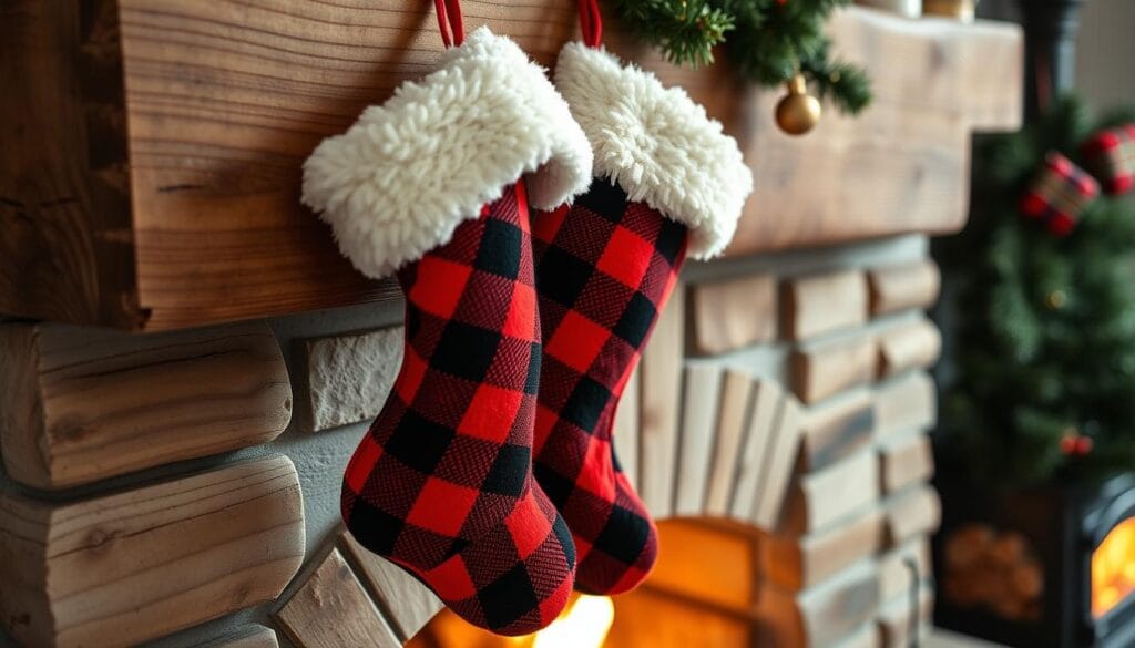 buffalo check christmas stockings