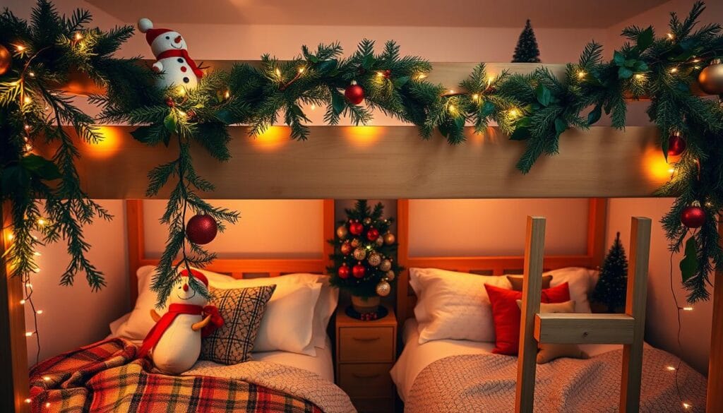 bunkbed Christmas decor inspiration