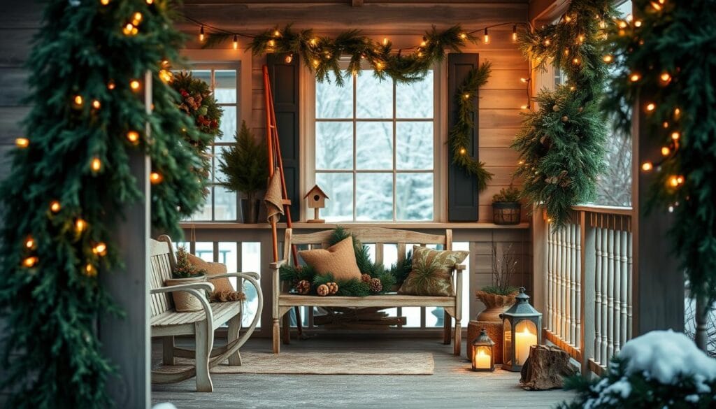 charming Christmas porch decorations