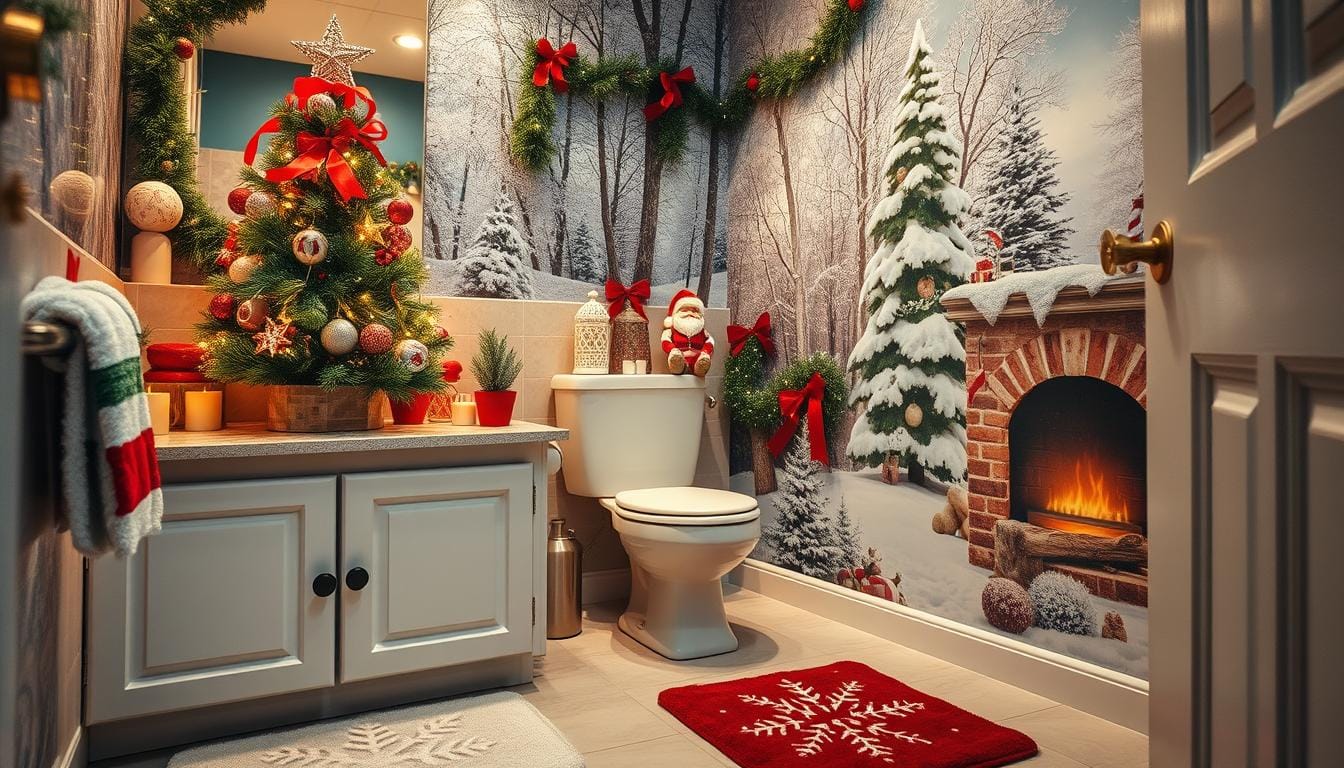 10 Christmas Bathroom Decor Ideas for a Festive Look 1 christmas bathroom decor ideas