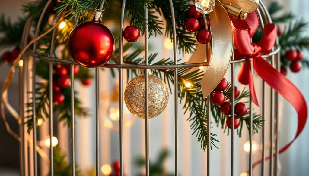 christmas birdcage decor ideas