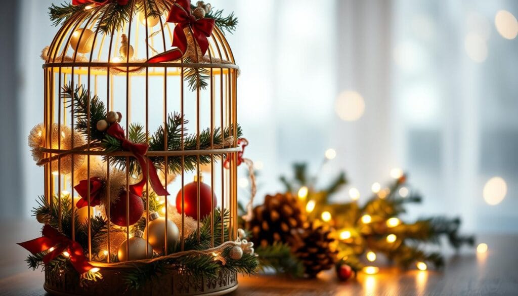 christmas birdcage decor ideas