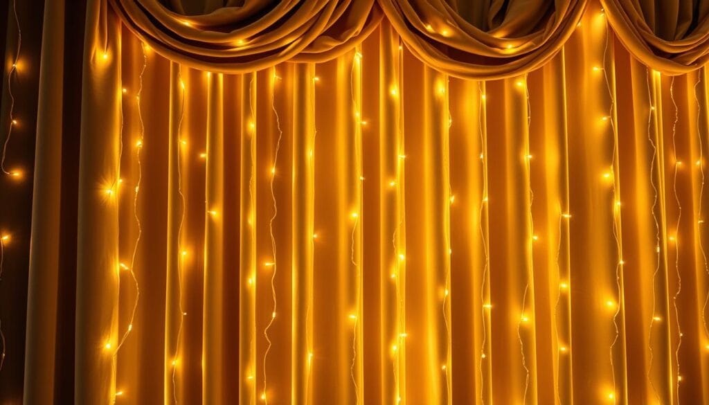 christmas curtain lighting ideas