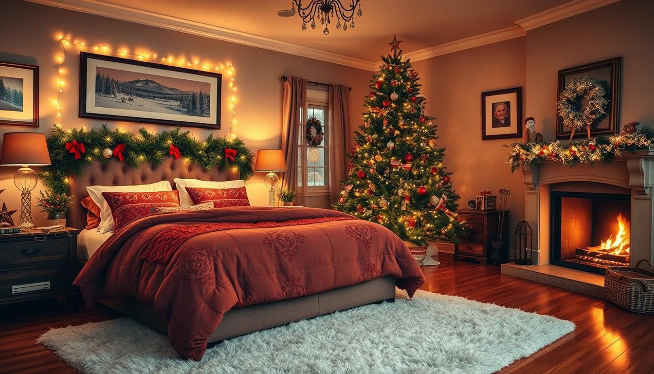 christmas decor ideas bedroom