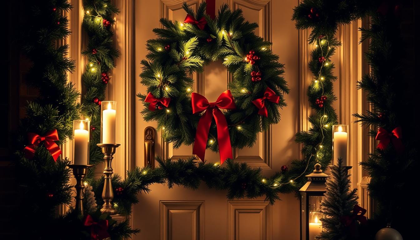 christmas decor ideas door