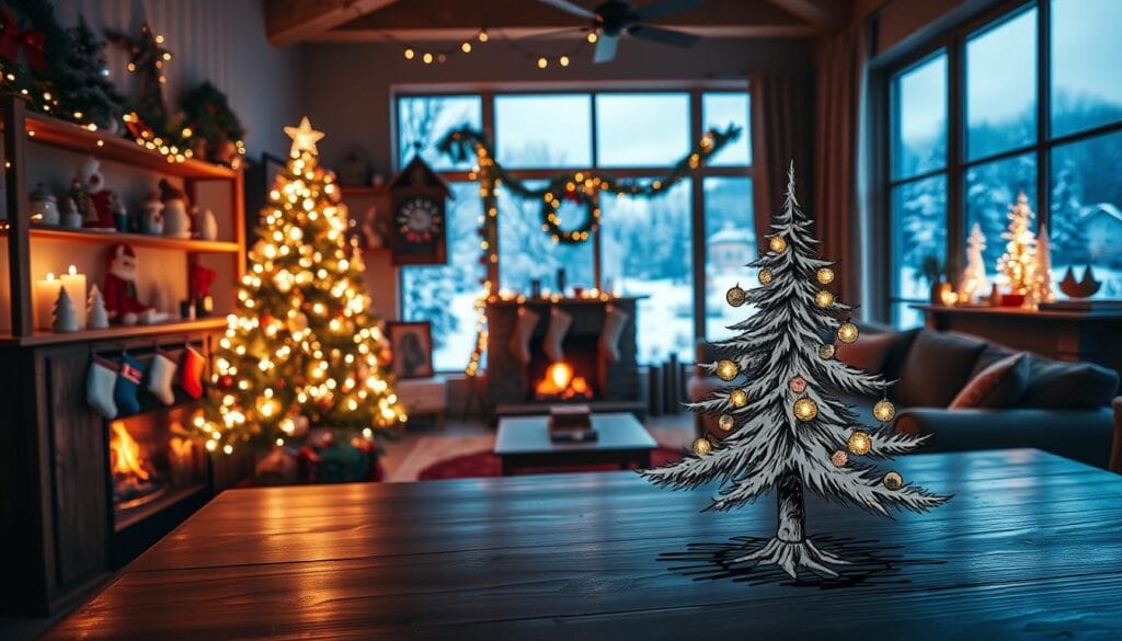 christmas decor ideas drawing