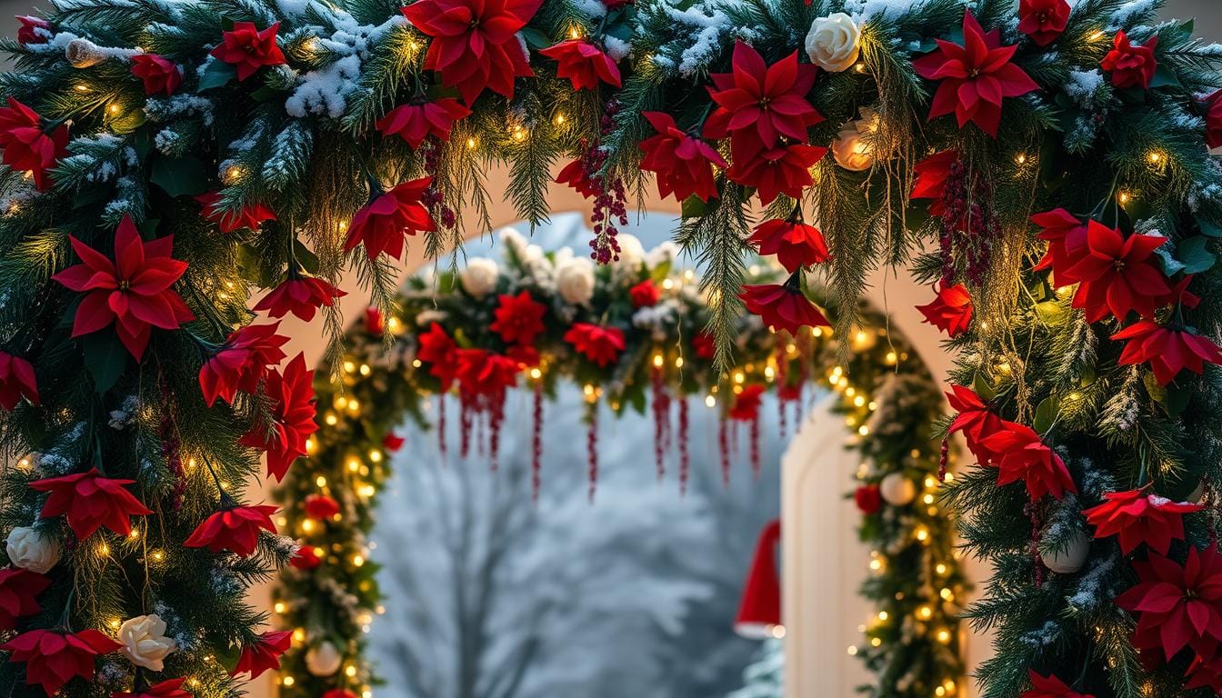 christmas decor ideas for archways