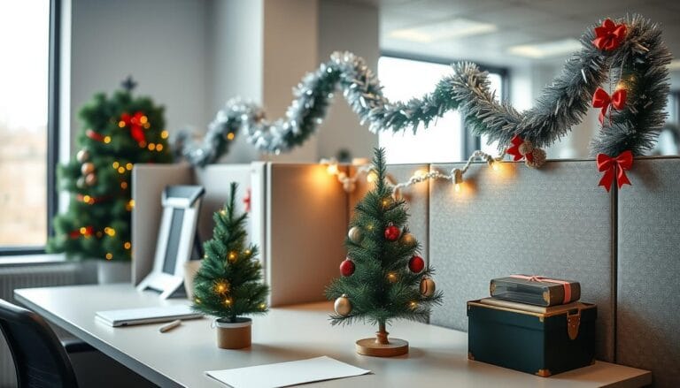 christmas decor ideas for cubicle