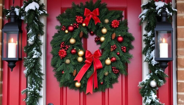 christmas decor ideas for doorway