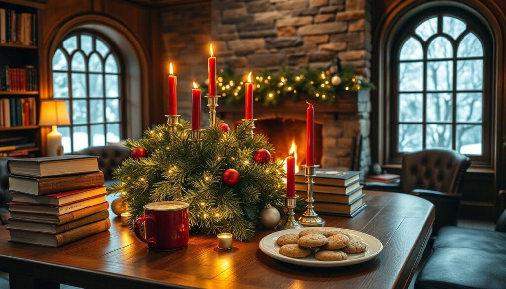 christmas decor ideas for library