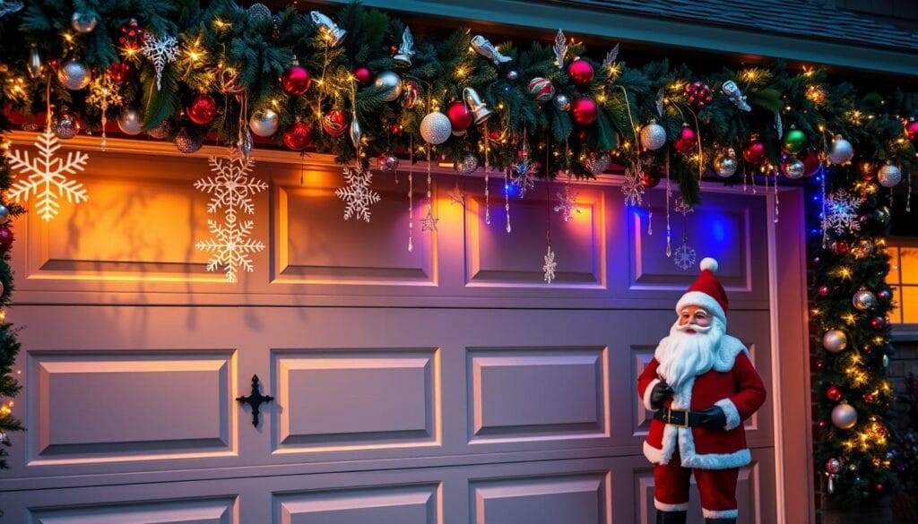 christmas decor ideas garage door