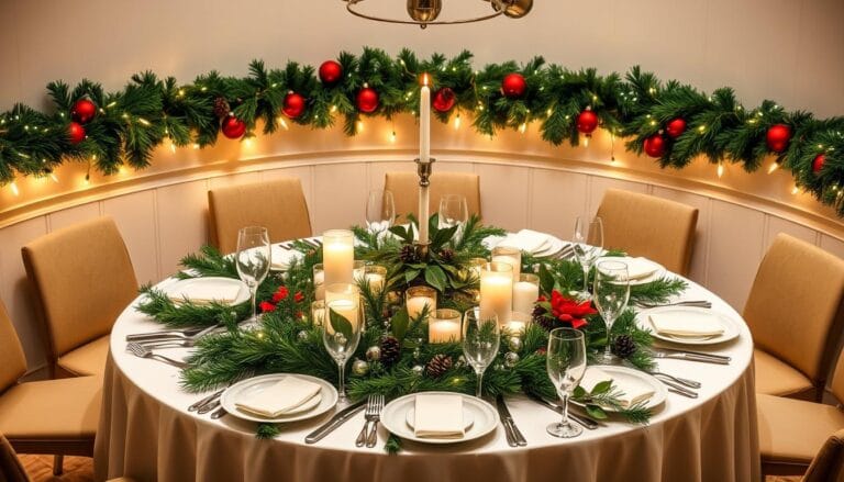 christmas decor ideas round table