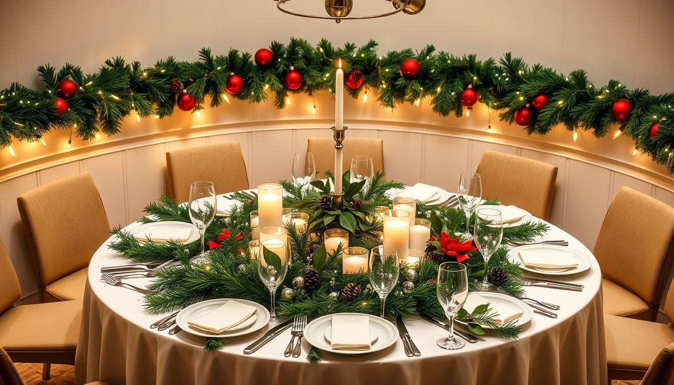 christmas decor ideas round table