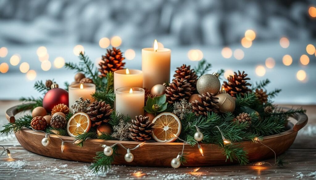 christmas decor ideas tray