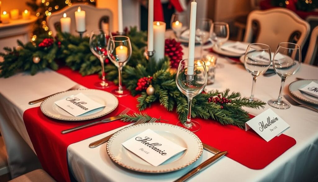 christmas dinner table decor ideas