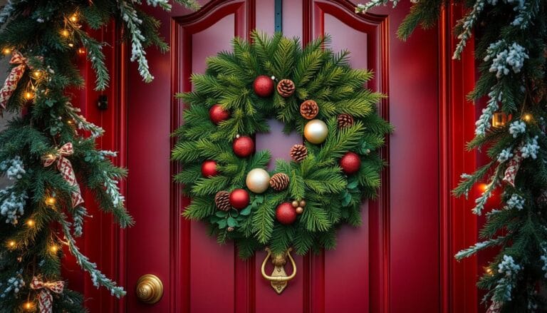 christmas door decor ideas for home