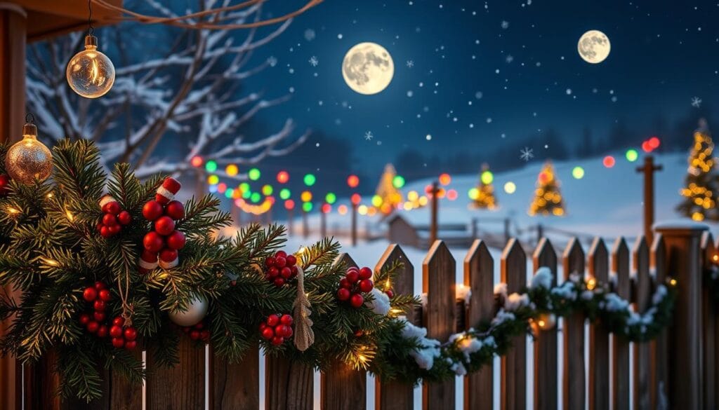 christmas fence decorations