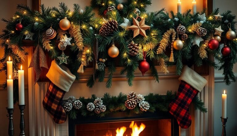 christmas fireplace decor ideas