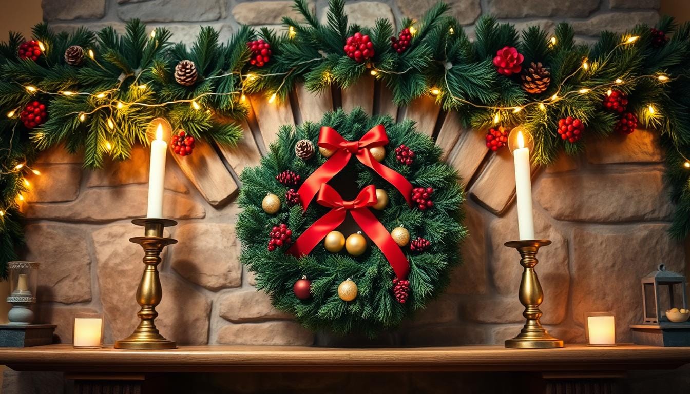christmas fireplace decor ideas diy
