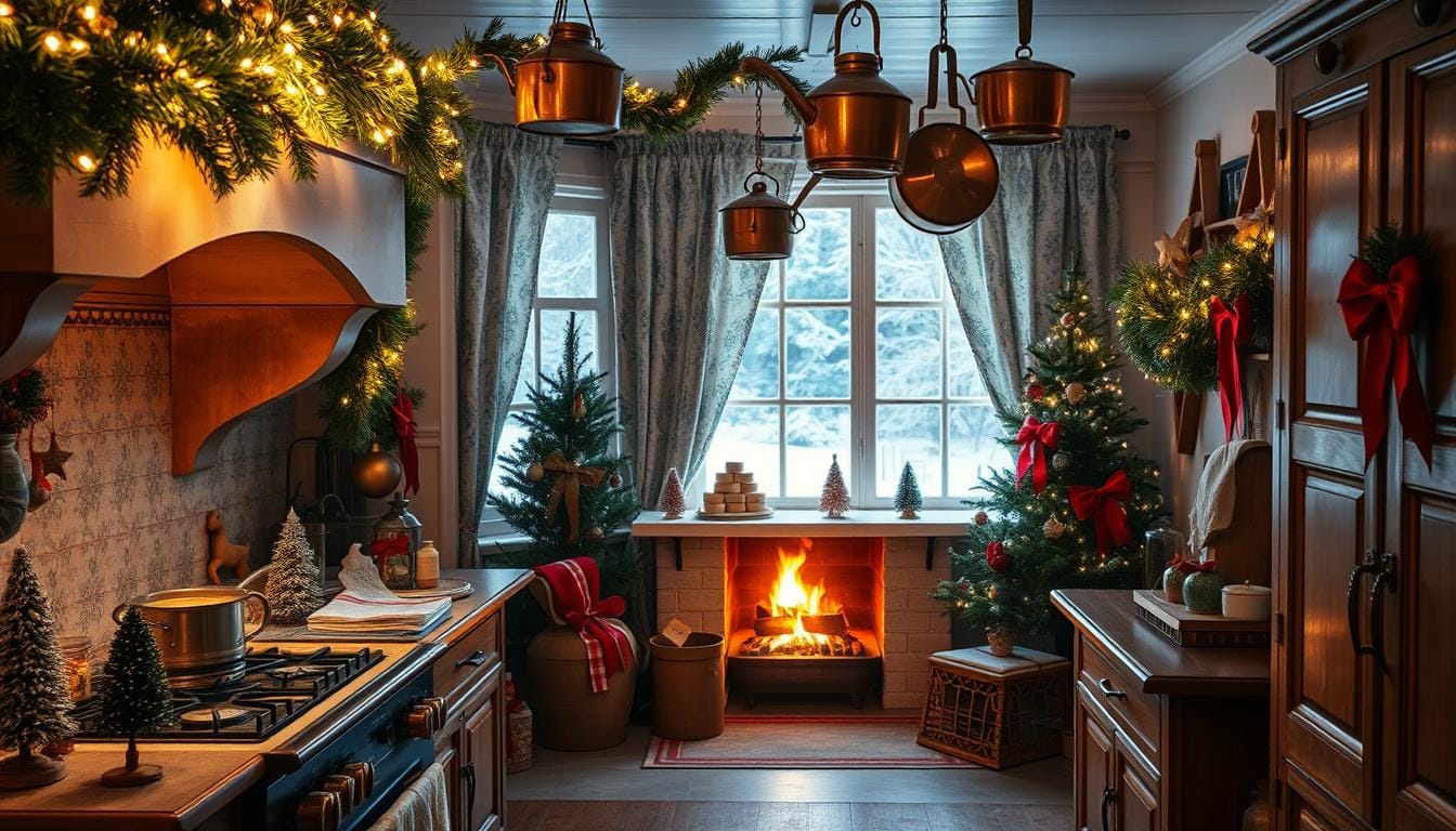 Deck the Halls: 10 Christmas Kitchen Cabinet Decor Tips 1 christmas kitchen decor ideas cabinets