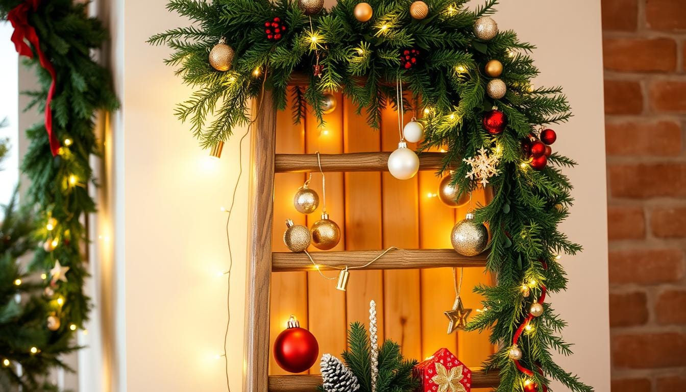 christmas ladder decor ideas