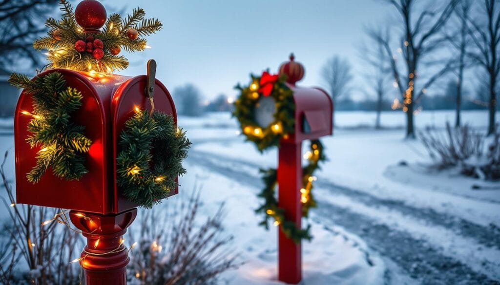 christmas mailbox makeover