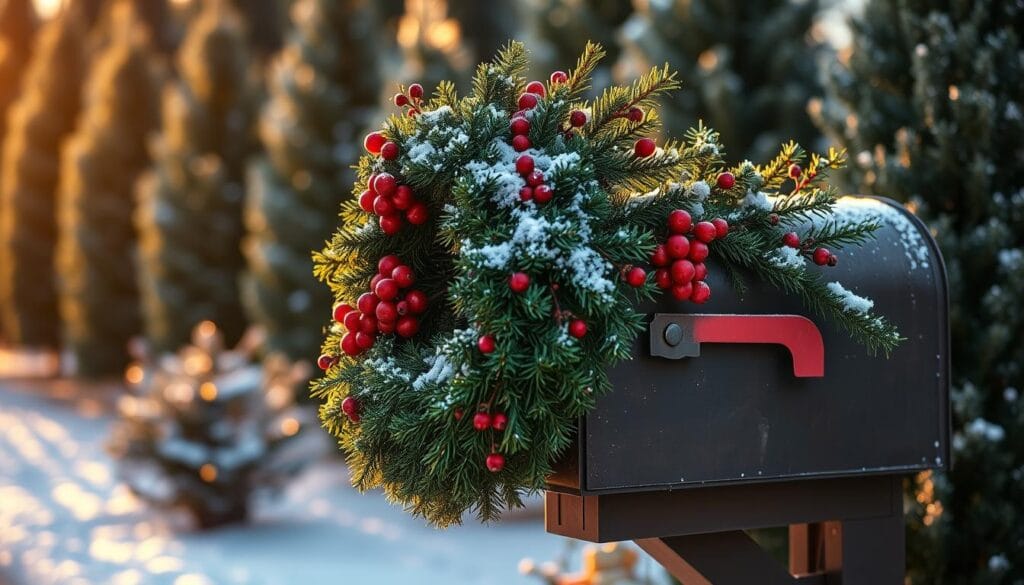 christmas mailbox wreaths