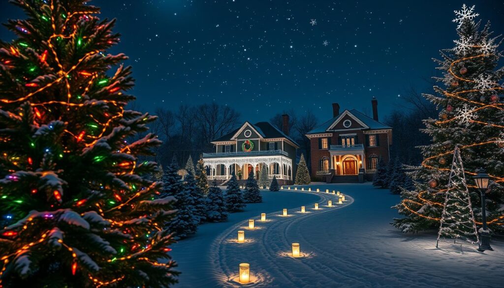 christmas outdoor decor ideas lights