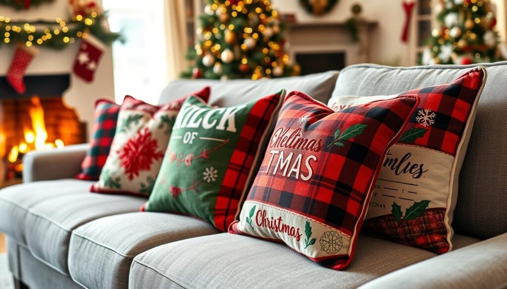 christmas-themed throw pillow suggestions