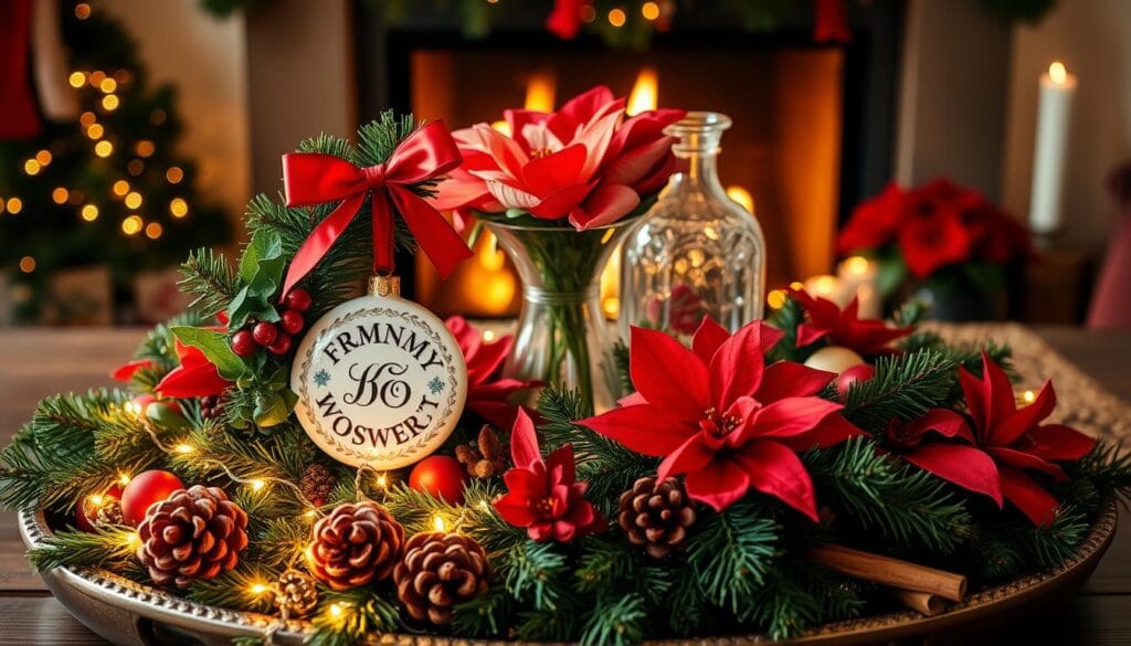 christmas tray centerpiece