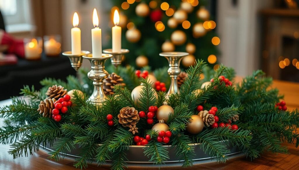 christmas tray centerpiece