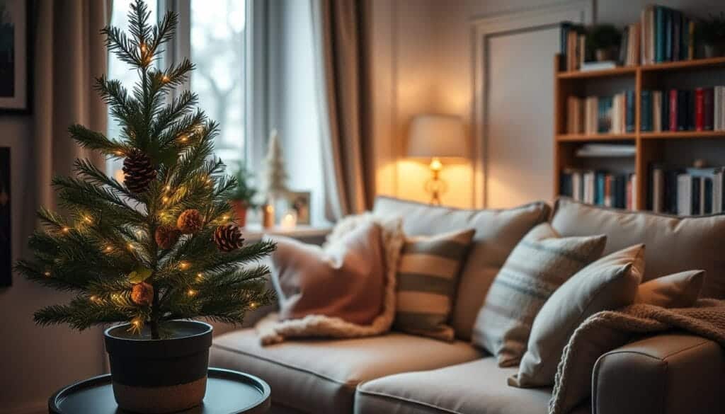 cozy Christmas decor for small apartments