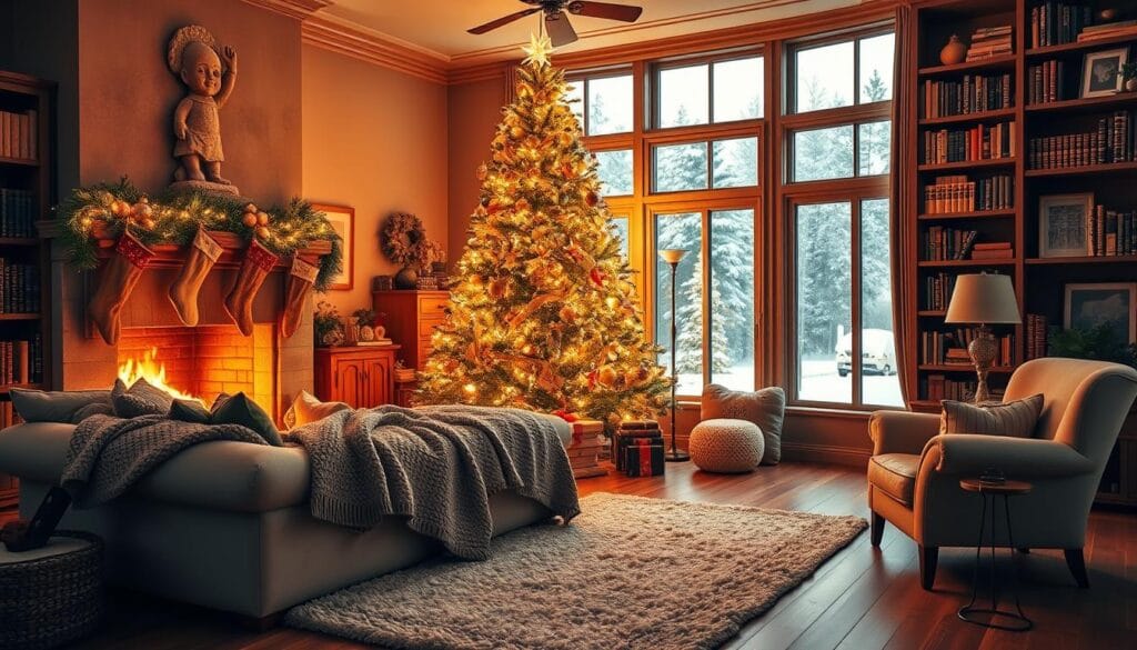 cozy Christmas living room